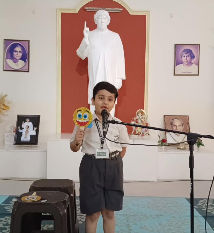 Little Lamps student on stage